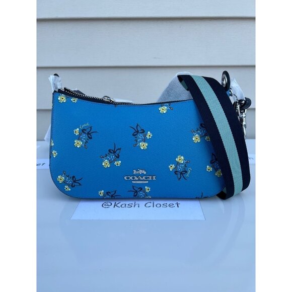 Coach crossbody bag Jes baguette floral bow print - Picture 11 of 11